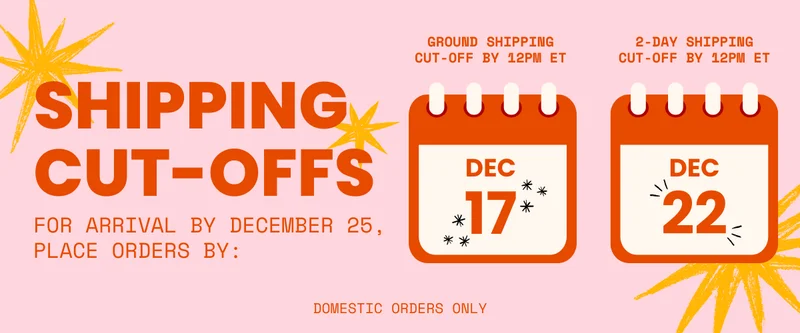 Shipping Cut-Offs for Christmas delivery