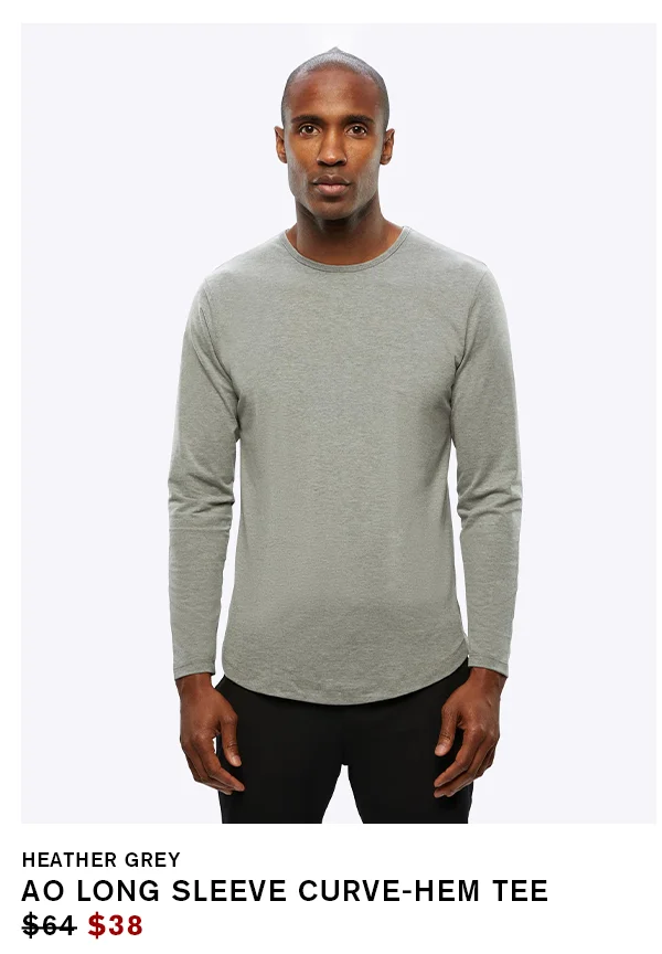 AO Long Sleeve Curve-Hem Tee