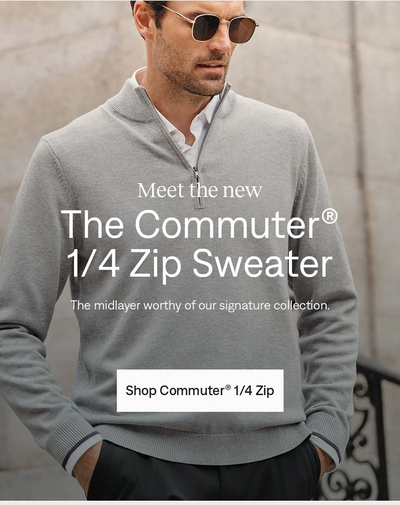 The Commuter® 1/4 Zip Sweater: Shop now