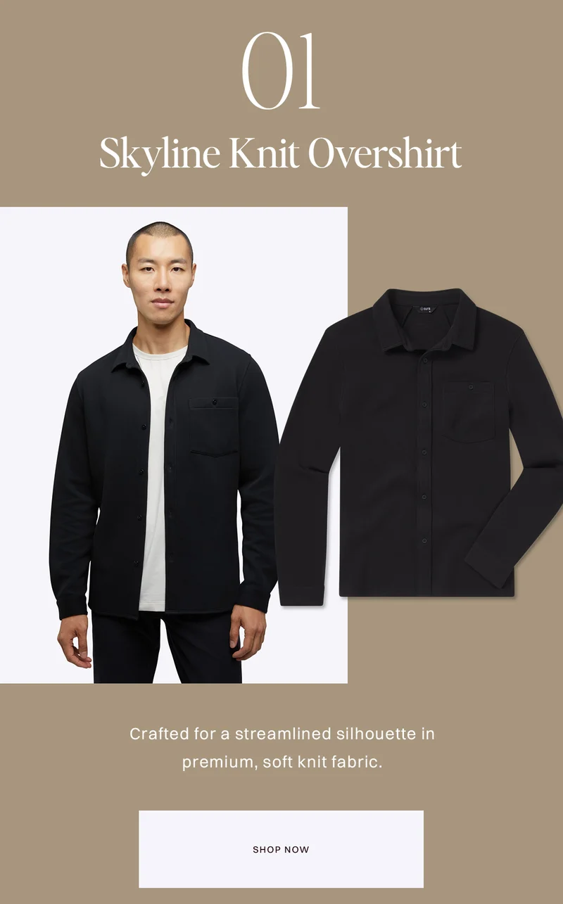 Skyline Knit Overshirt (black)