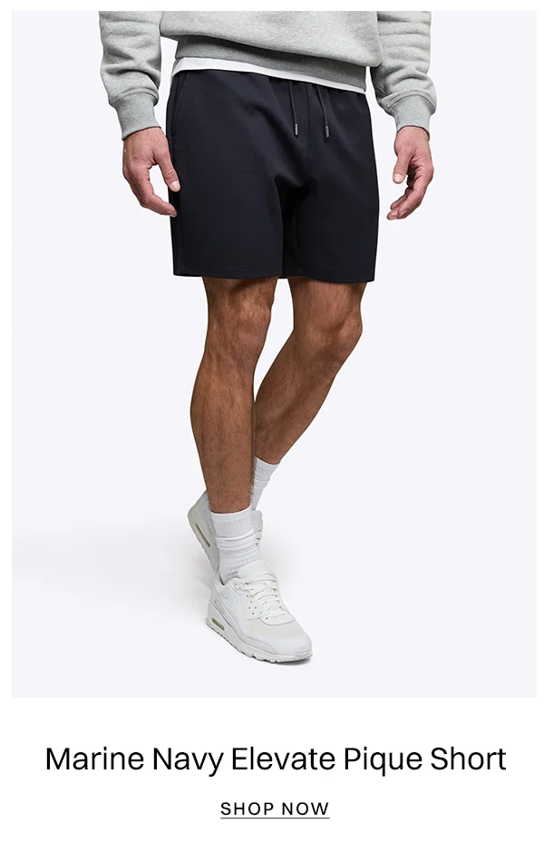 Marine Navy Elevate Pique Short