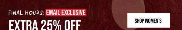 Extra 25% off Shop Women's