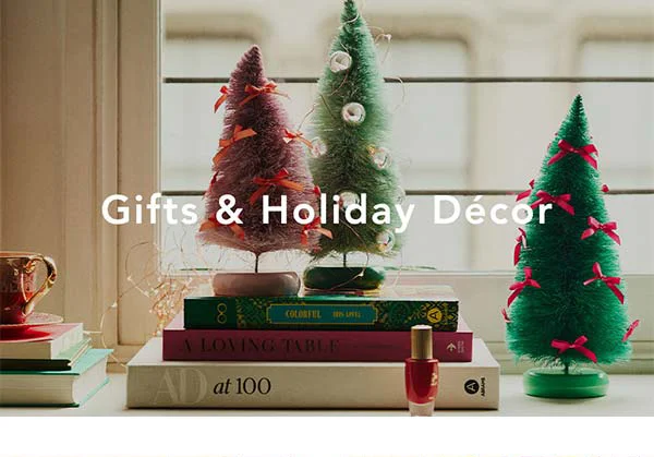 Gifts and holiday decor