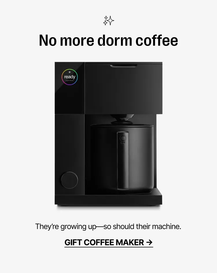 No more dorm coffee - Gift coffee maker