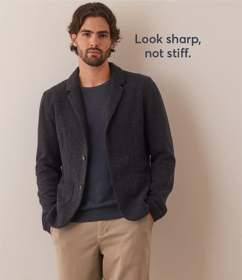 Look sharp, not stiff.