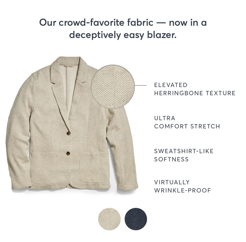 Our crowd-favorite fabric - now in a deceptively easy blazer.