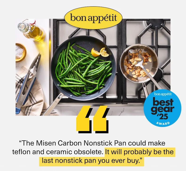 “The Misen Carbon Nonstick Pan could make  teflon and ceramic obsolete. It will probably be the last nonstick pan you ever buy.”