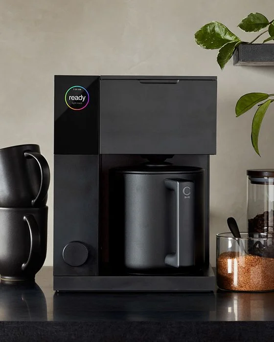 exclusively at Crate, this new coffee maker from Fellow brews pour-over quality coffee in an easy drip.