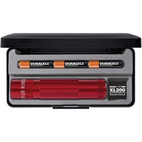 MagLite XL200 3-Cell AAA LED Flashlight, Presentation Box, Red