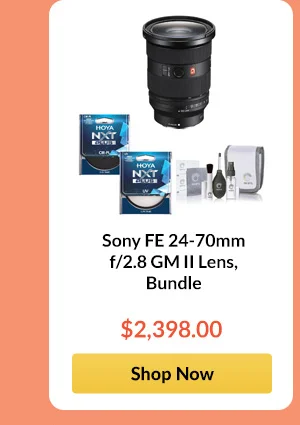 Sony FE 24-70mm f/2.8 GM II Lens, Bundle
