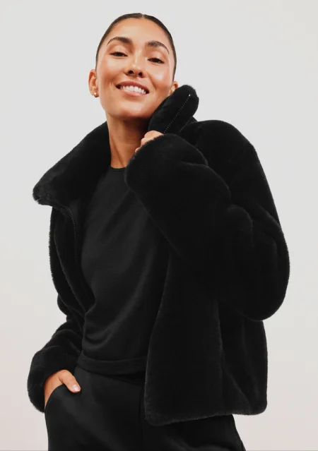 On The List Faux Fur Jacket