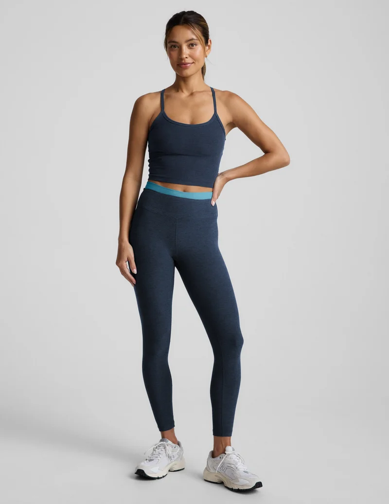 Image of Spacedye Layered High Waisted Midi Legging