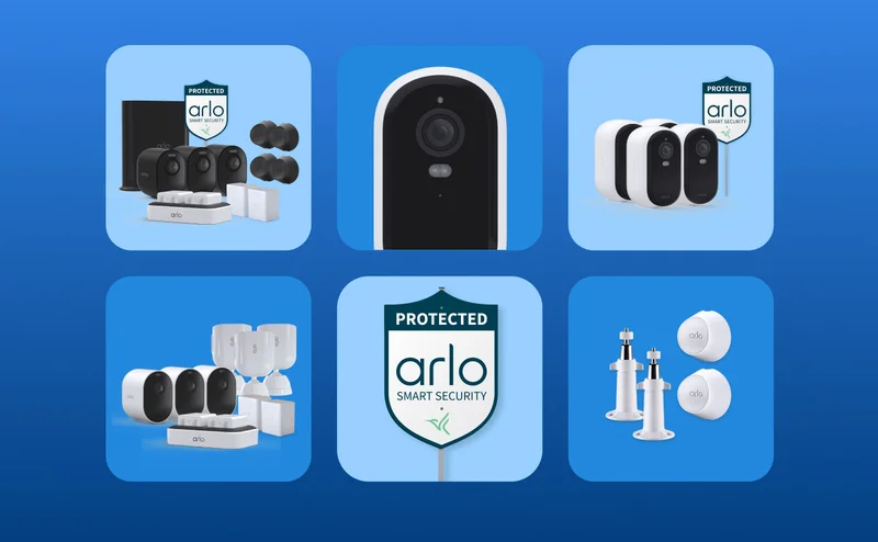 Various Arlo security products.