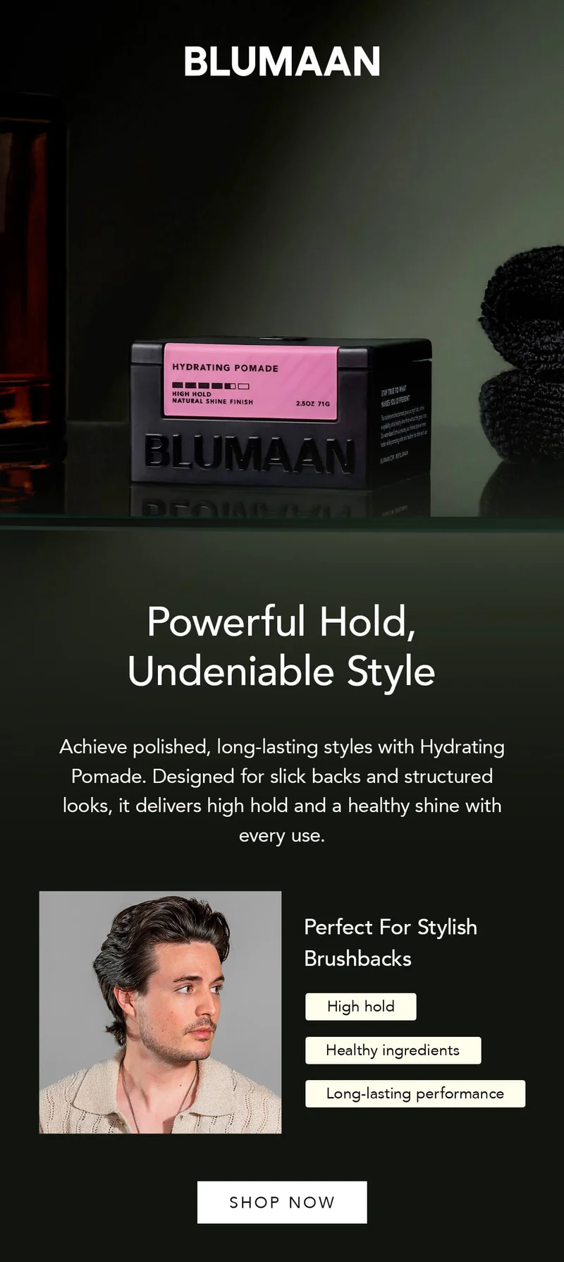 Hydrating pomade