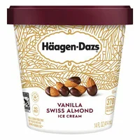 Haagen-Dazs Ice Cream, Vanilla Swiss Almond