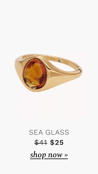 Sea Glass jewelry. Was $60. Now $25. Shop now.