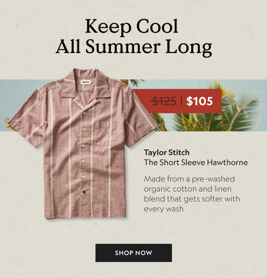 The Short Sleeve Hawthorne in Dried Fig Stripe