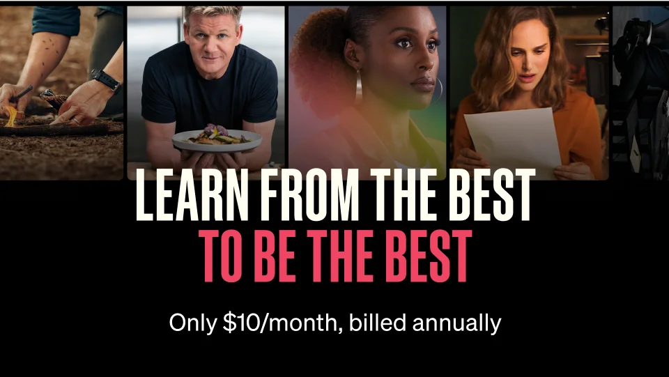 Learn from the best to be the best - Only $10/month, billed annually