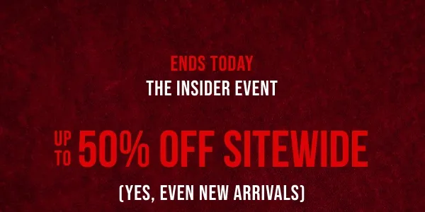 Up to 50% off Sitewide Even New Arrivals Gif