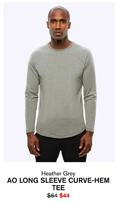 AO Long Sleeve Curve-Hem Tee