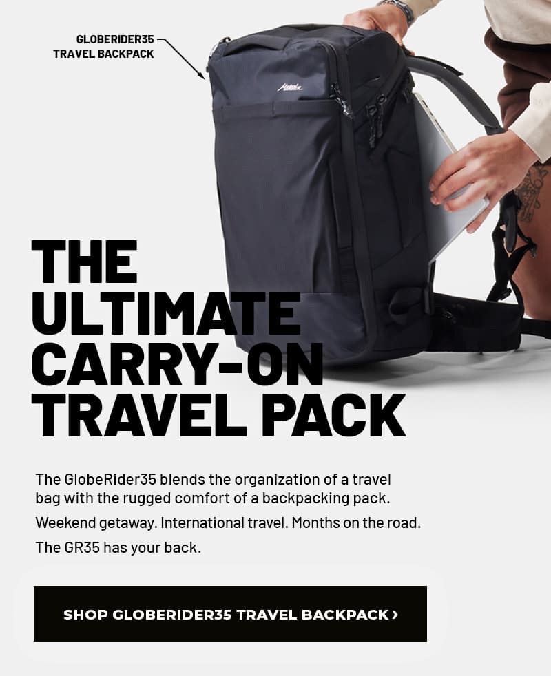The ultimate carry-on travel pack. Shop Globerider35
