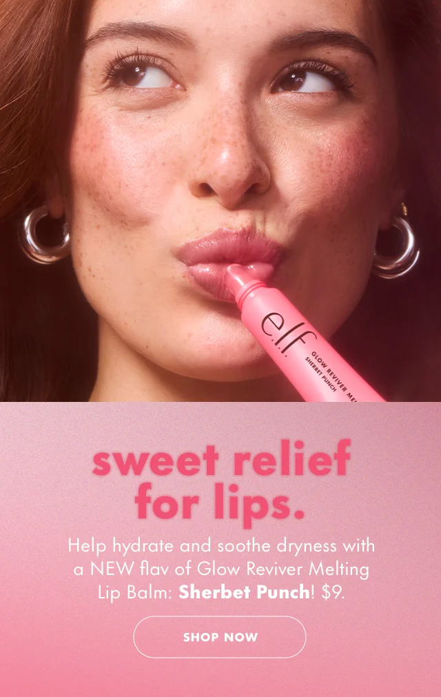 sweet relief for lips with NEW flav of Glow Reviver Melting Balm