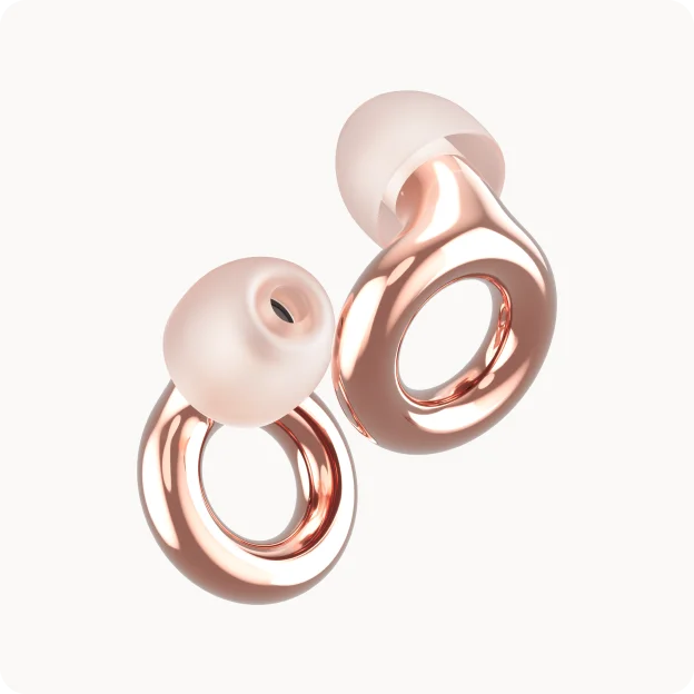 A pair of Loop Experience in rose gold