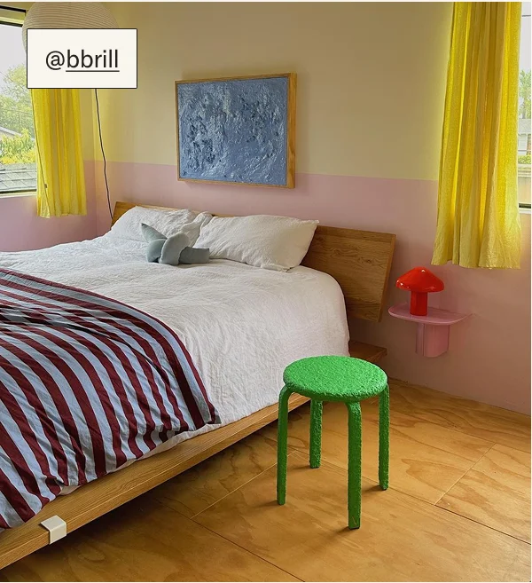 The Bed Frame & Headboard in Oak, styled by @bbrill