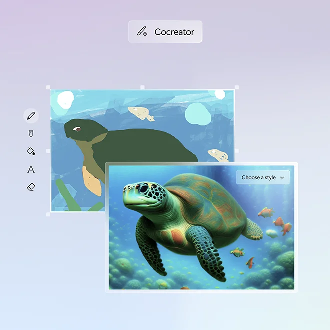 Copilot+ PC features: Cocreator.
