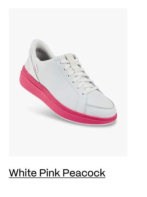 Women's Sydney White Pink Peacock