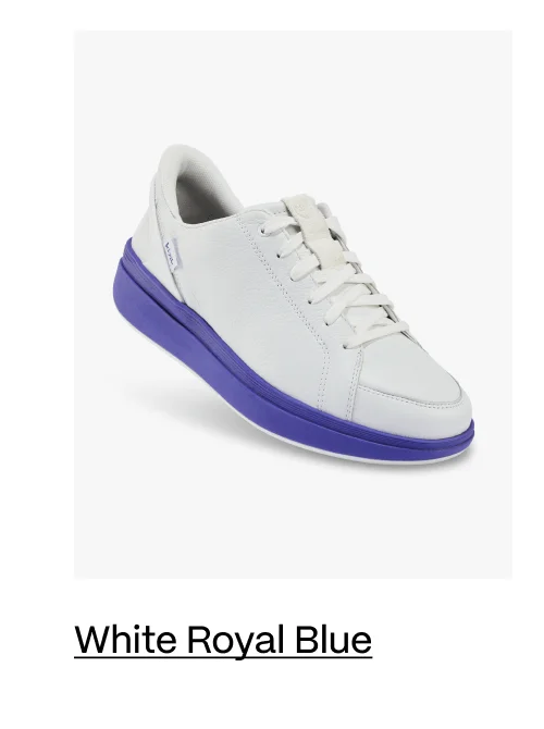 Women's Sydney White Royal Blue