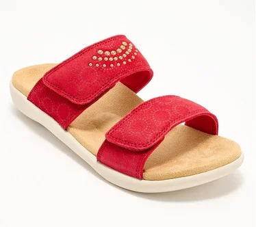 Revitalign Orthotic Embellished Suede Slide Sandal - Mirage