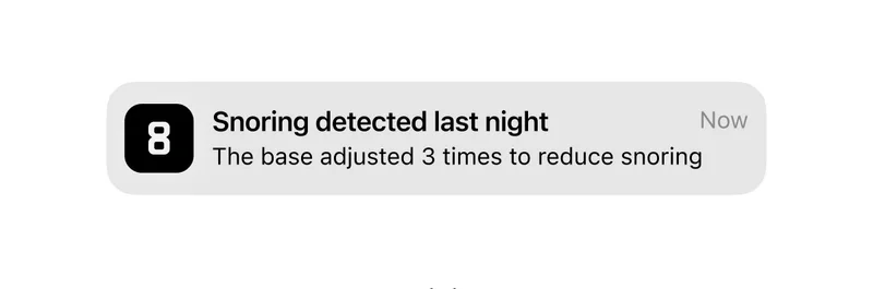 Snoring detected last night