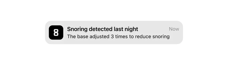 Snoring detected last night