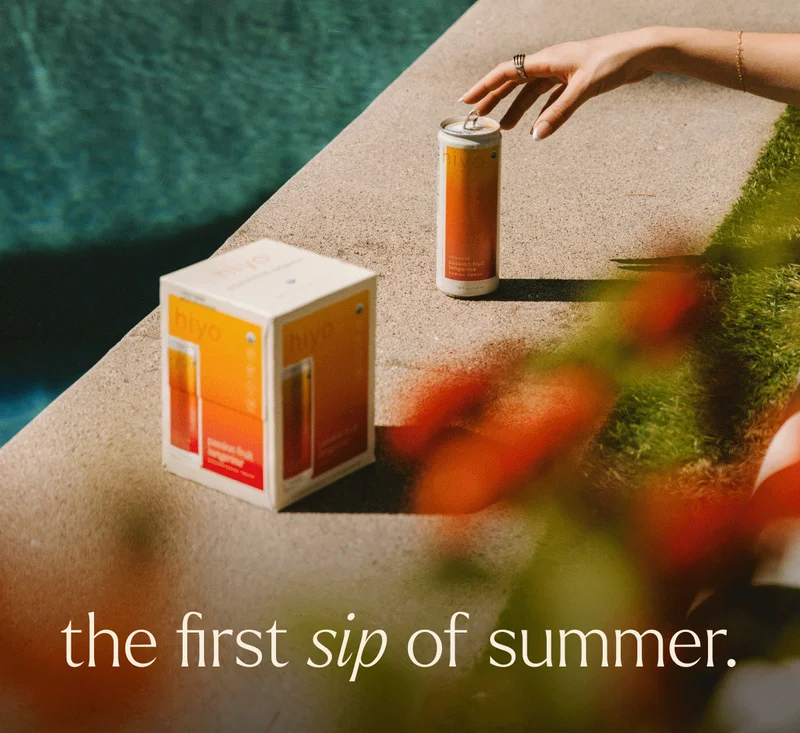 the first sip of summer.