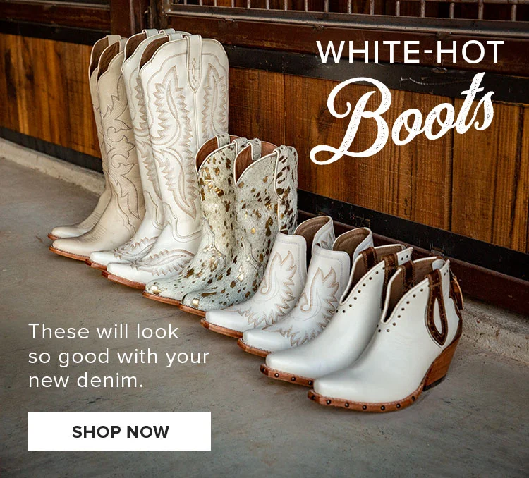 WHITE-HOT BOOTS