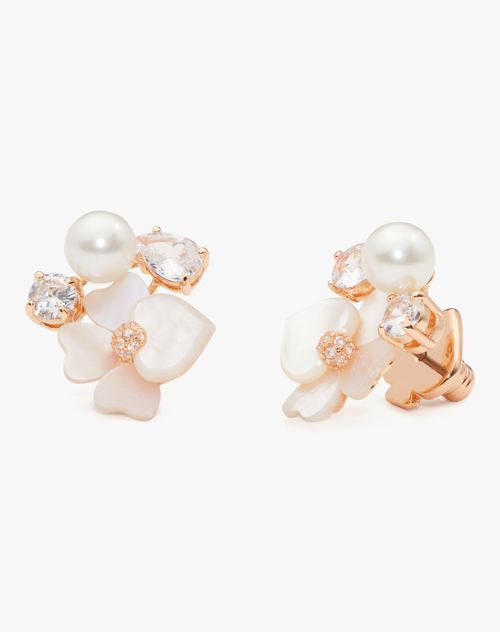 Precious Pansy Cluster Studs