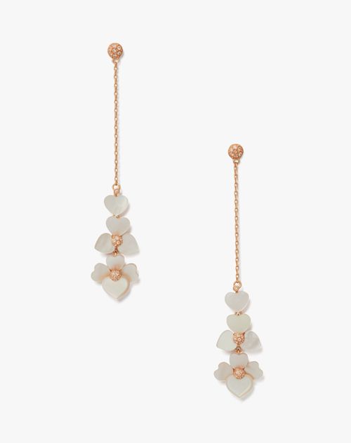 Precious Pansy Linear Earrings