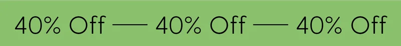40% Off