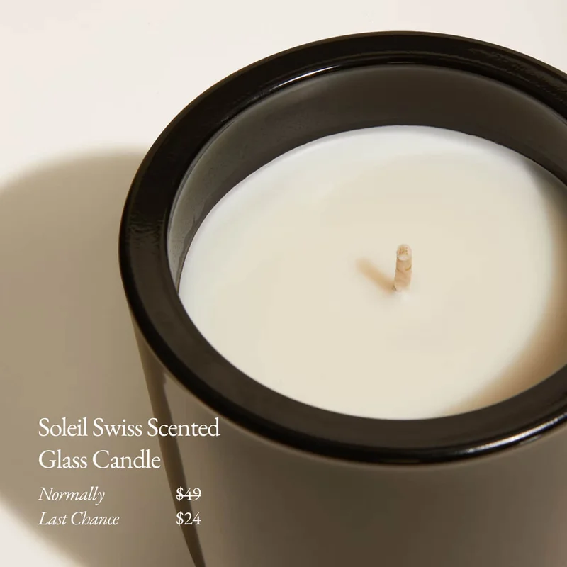 Italic | Life is Luxury | Soleil Swiss Scented Glass Candle