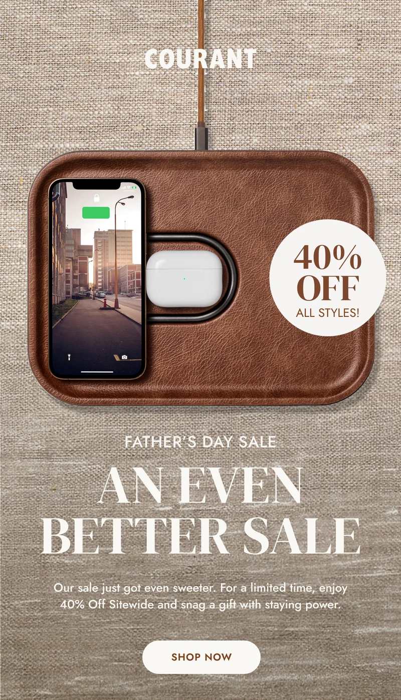 AN EVEN BETTER SALE Our sale just got even sweeter. For a limited time, enjoy 40% Off Sitewide and snag a gift with staying power.