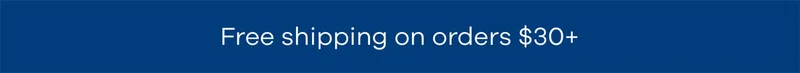 Free shipping on orders $30+