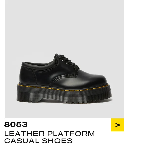 8053 Leather Platform Casual Shoes
