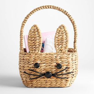 Natural Woven Bunny Kids Easter Basket
