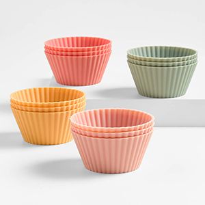 Multicolor Silicone Baking Cups, Set of 12