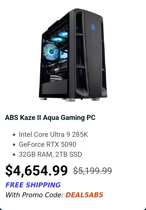 ABS Kaze II Aqua Gaming PC