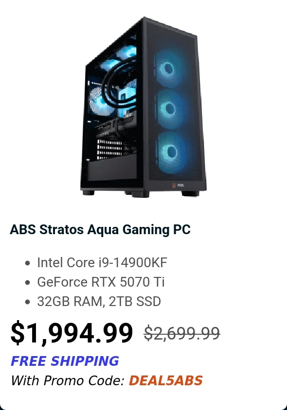 ABS Stratos Aqua Gaming PC