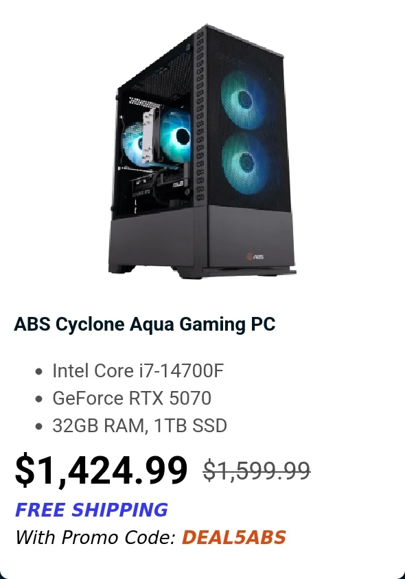 ABS Cyclone Aqua Gaming PC