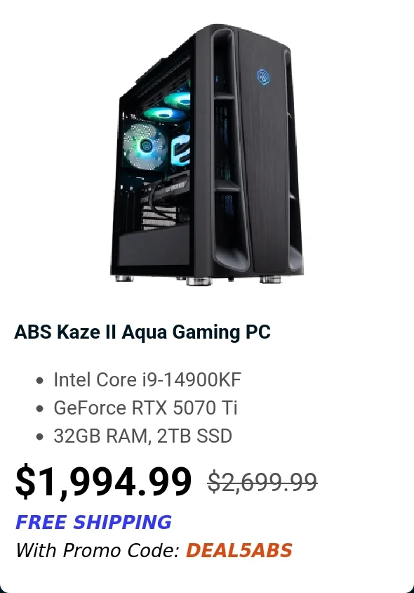 ABS Kaze II Aqua Gaming PC