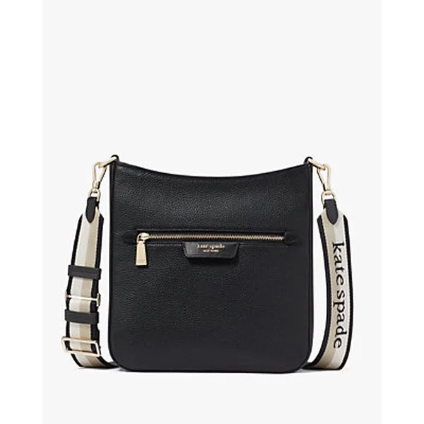 Hudson Pebbled Leather Large Messenger Crossbody